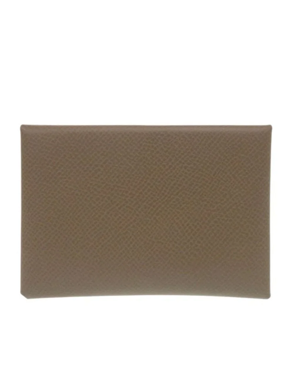 Hermes Calvi Duo Veau Epsom Etoupe Card Case